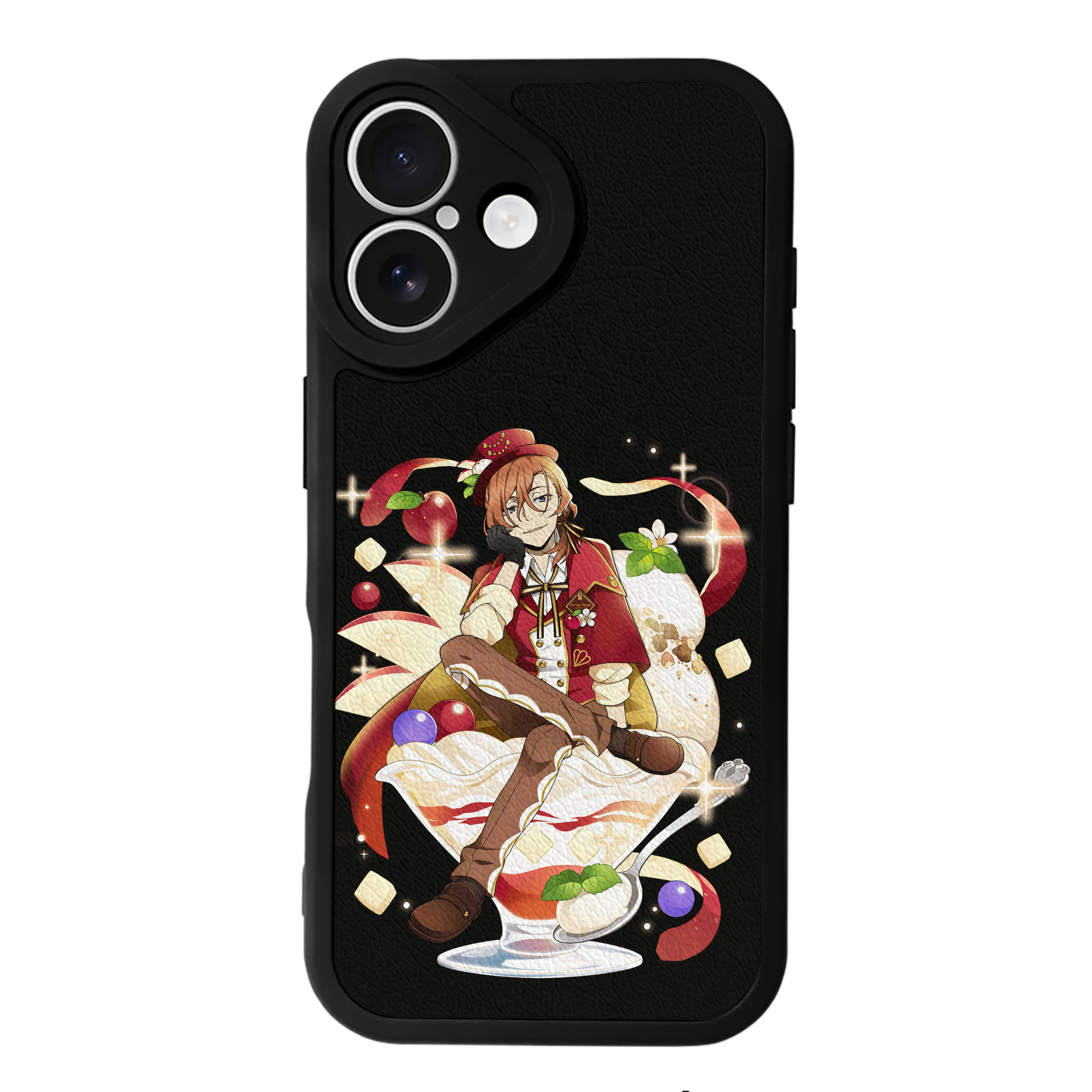 （画像用） 文豪ストレイドッグス Bungo Stray Dogs 【iPhone 16シリーズ対応】シリコンスマホケース（レザー調） 材質：シリコン